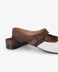 Dép Bít Mũi Hạnh Dung Khóa Nâu HD11114AV