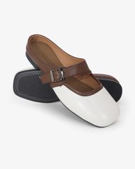 Dép Bít Mũi Hạnh Dung Khóa Nâu HD11114AV