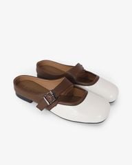 Dép Bít Mũi Hạnh Dung Khóa Nâu HD11114AV