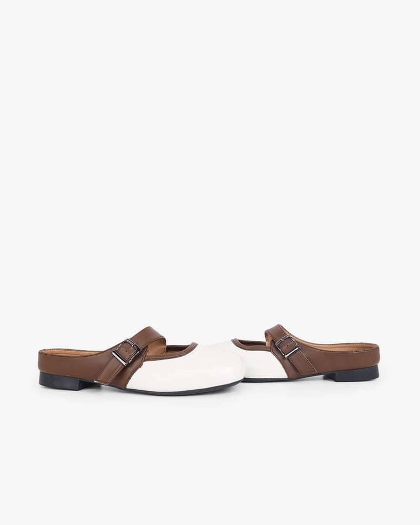 Dép Bít Mũi Hạnh Dung Khóa Nâu HD11114AV