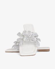 Dép Xẹp Hạnh Dung Quai Hoa Trong Suốt HD11122AV