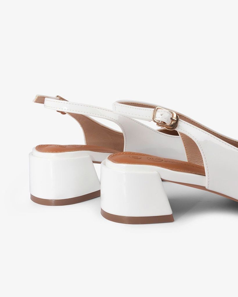 Sandal Cao Gót Hạnh Dung Mũi Vuông Đính Đá HD1112AV