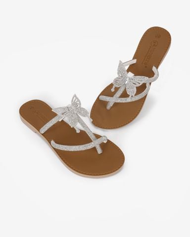 Dép Xẹp Hạnh Dung Quai Kẹp Xoàn HD11135AV