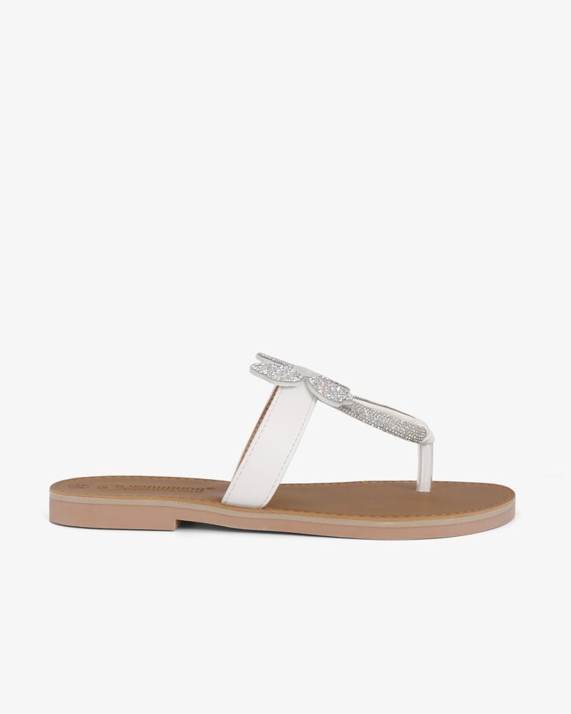 Dép Xẹp Hạnh Dung Quai Kẹp Hoa Xoàn HD11136AV