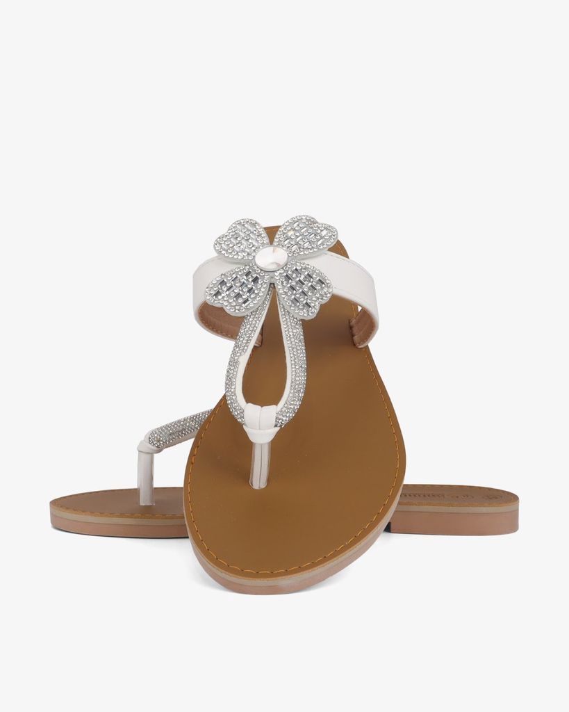 Dép Xẹp Hạnh Dung Quai Kẹp Hoa Xoàn HD11136AV