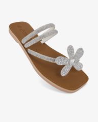 Dép Xẹp Hạnh Dung Quai Kẹp Xoàn Hoa HD11137AV