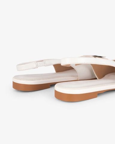 Sandal Xẹp Hạnh Dung Mũi Nhọn Khóa Vuông HD1113AV