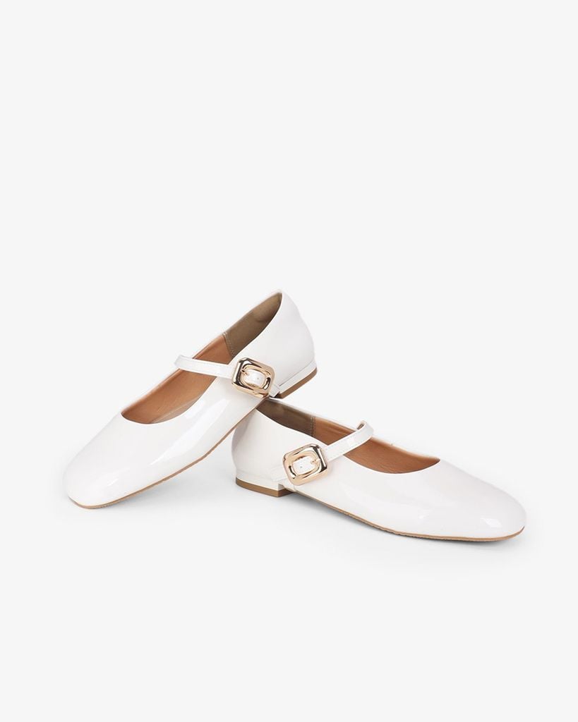 Giày Búp Bê Hạnh Dung Si Bóng HD11143AV