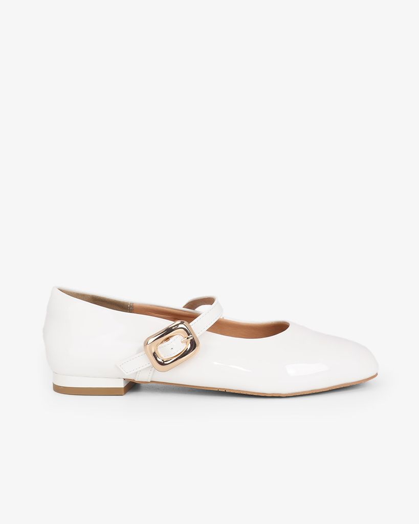 Giày Búp Bê Hạnh Dung Si Bóng HD11143AV