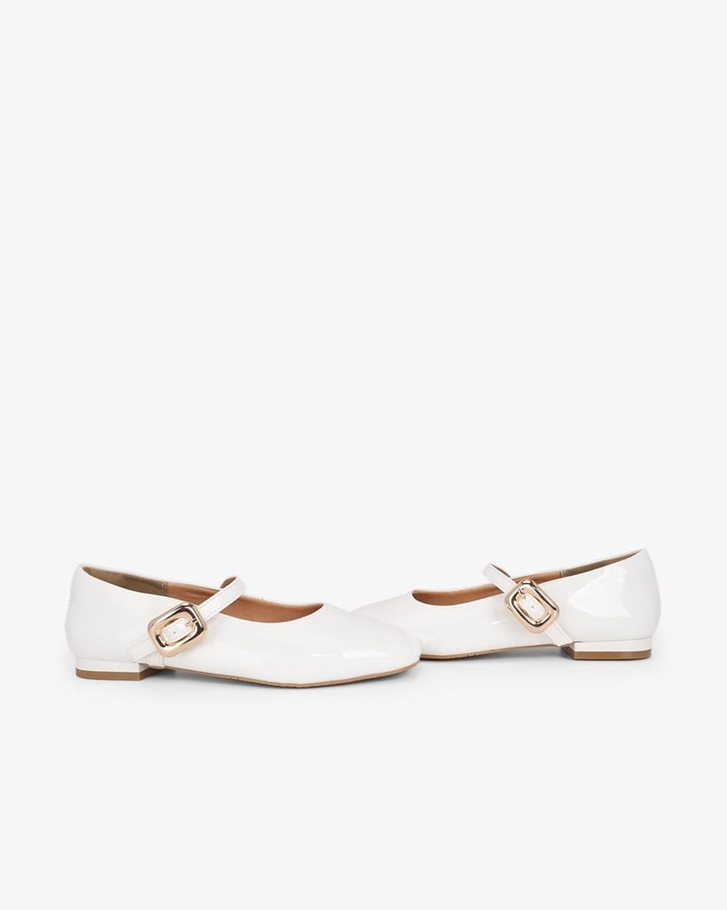 Giày Búp Bê Hạnh Dung Si Bóng HD11143AV