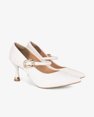 Giày Cao Gót Hạnh Dung  Cổ Tim Trơn Mũi Nhọn HD11145AV