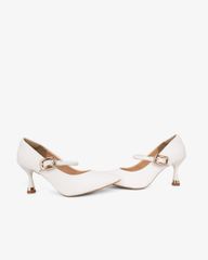 Giày Cao Gót Hạnh Dung  Cổ Tim Trơn Mũi Nhọn HD11145AV