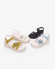 Sandal Đế Xuồng Hạnh Dung Quai Đan Chéo Khóa HD11171AV