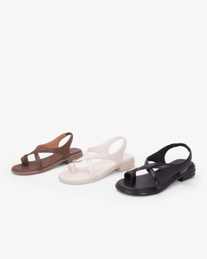Sandal Hạnh Dung Xỏ Ngón Khoen Vàng HD11172AV