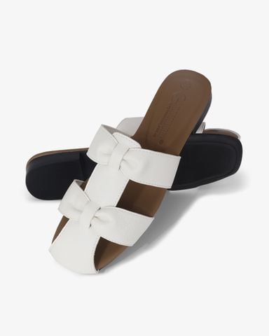 Dép Bít Mũi Hạnh Dung Quai Hai Tầng Nơ HD1184AV