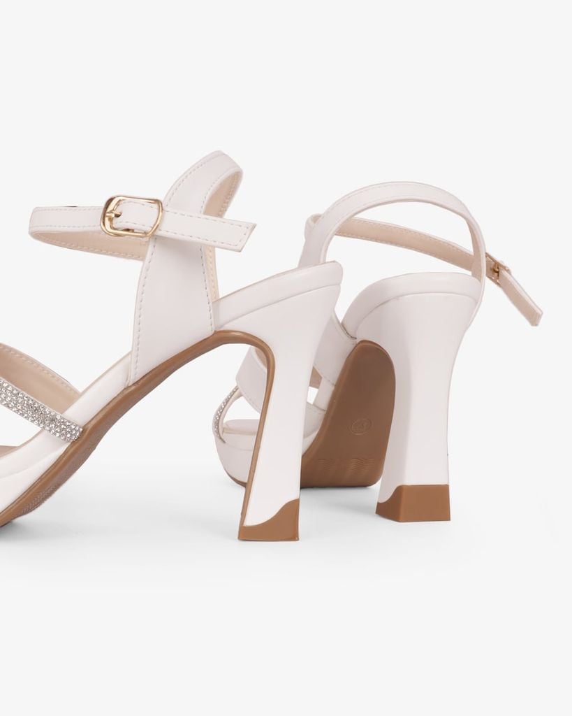 Sandal Hạnh Dung Cao Gót Quai Chéo N HD12299AM