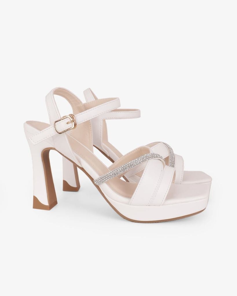 Sandal Hạnh Dung Cao Gót Quai Chéo N HD12299AM