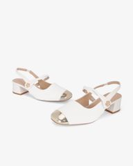 Giày Sandal Hạnh Dung Two Toned Kim Tuyến HD1501CH