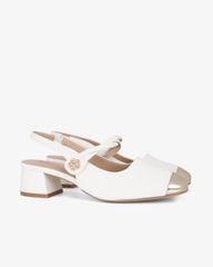 Giày Sandal Hạnh Dung Two Toned Kim Tuyến HD1501CH