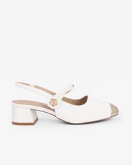 Giày Sandal Hạnh Dung Two Toned Kim Tuyến HD1501CH