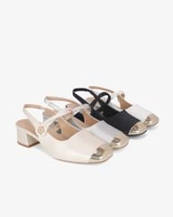 Giày Sandal Hạnh Dung Two Toned Kim Tuyến HD1501CH