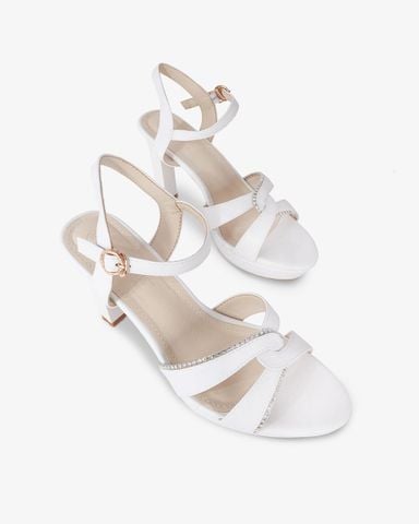 Sandal Cao Gót Hạnh Dung Mũi Đúp Thanh Lịch HD27278BI