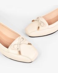 Giày Đế Xuồng Hạnh Dung Nơ Chuông Sắt HD29164AY