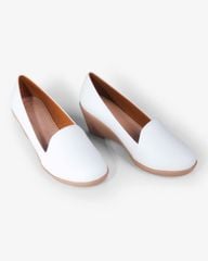 Giày Đế Xuồng Hạnh Dung Mũi Tròn Da Trơn HD29165AY