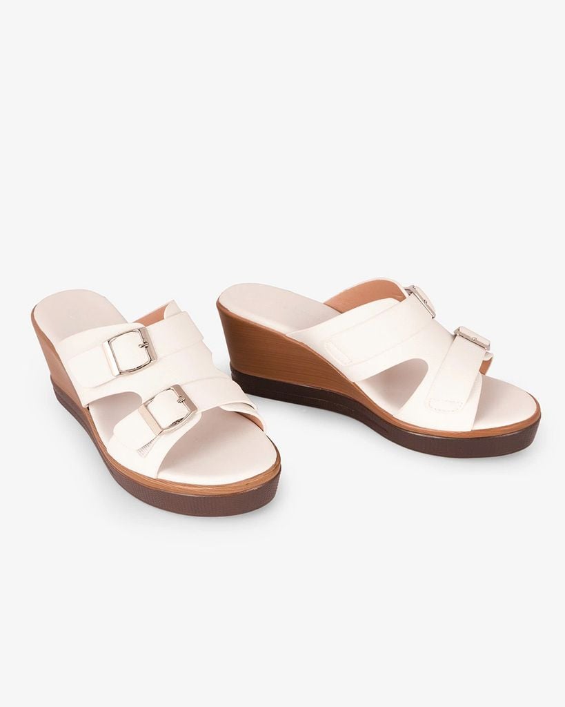 Dép Đế Xuồng Hạnh Dung Quai Bản Khóa Nịt HD29169AY