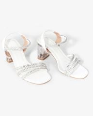 Sandal Cao Gót Hạnh Dung Quai Dây Đính Đá HD29174AY
