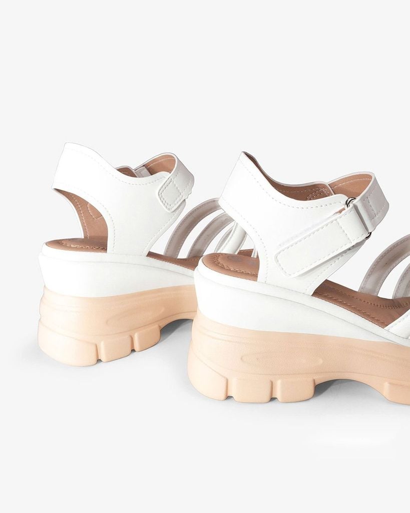 Sandal Đế Xuồng Hạnh Dung Quai Dây Ngang Hậu Dán HD29176AY