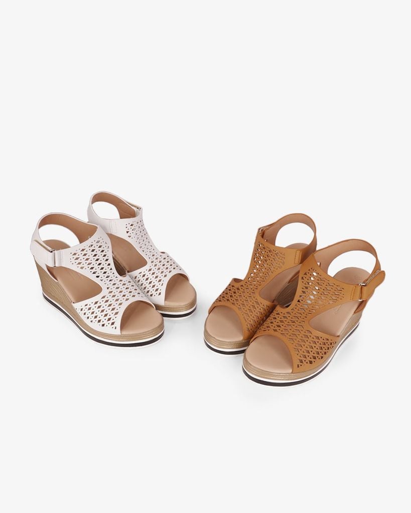 Sandal Đế Xuồng Hạnh Dung Quai Yếm Đục Lỗ HD29199AY