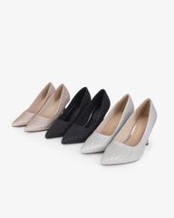 Giày Cao Gót Hạnh Dung Vân Châu Kim Tuyến HD0666BA