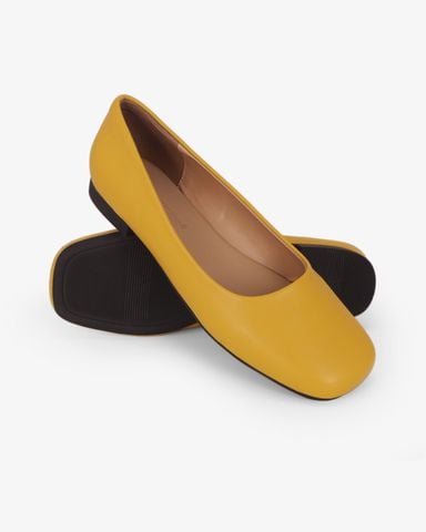 Giày Búp Bê Hạnh Dung Trơn Mũi Vuông HD11108AV