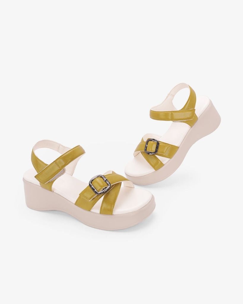 Sandal Đế Xuồng Hạnh Dung Quai Đan Chéo Khóa HD11171AV