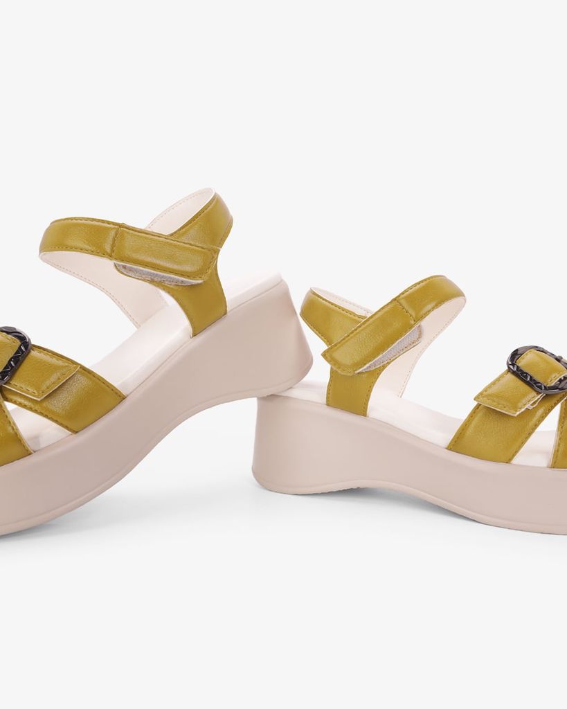 Sandal Đế Xuồng Hạnh Dung Quai Đan Chéo Khóa HD11171AV
