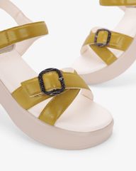 Sandal Đế Xuồng Hạnh Dung Quai Đan Chéo Khóa HD11171AV
