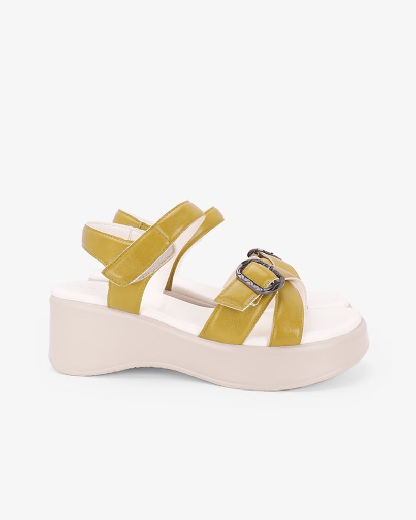Sandal Đế Xuồng Hạnh Dung Quai Đan Chéo Khóa HD11171AV