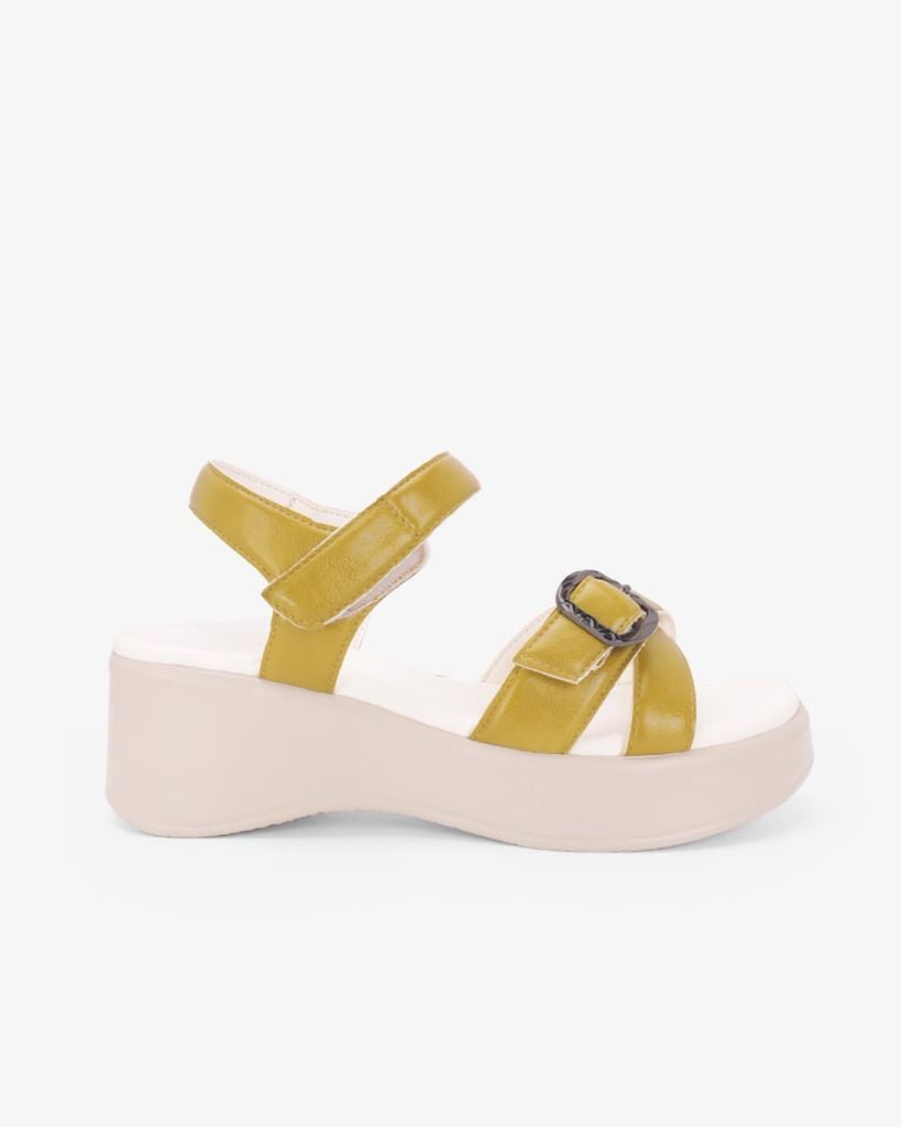 Sandal Đế Xuồng Hạnh Dung Quai Đan Chéo Khóa HD11171AV