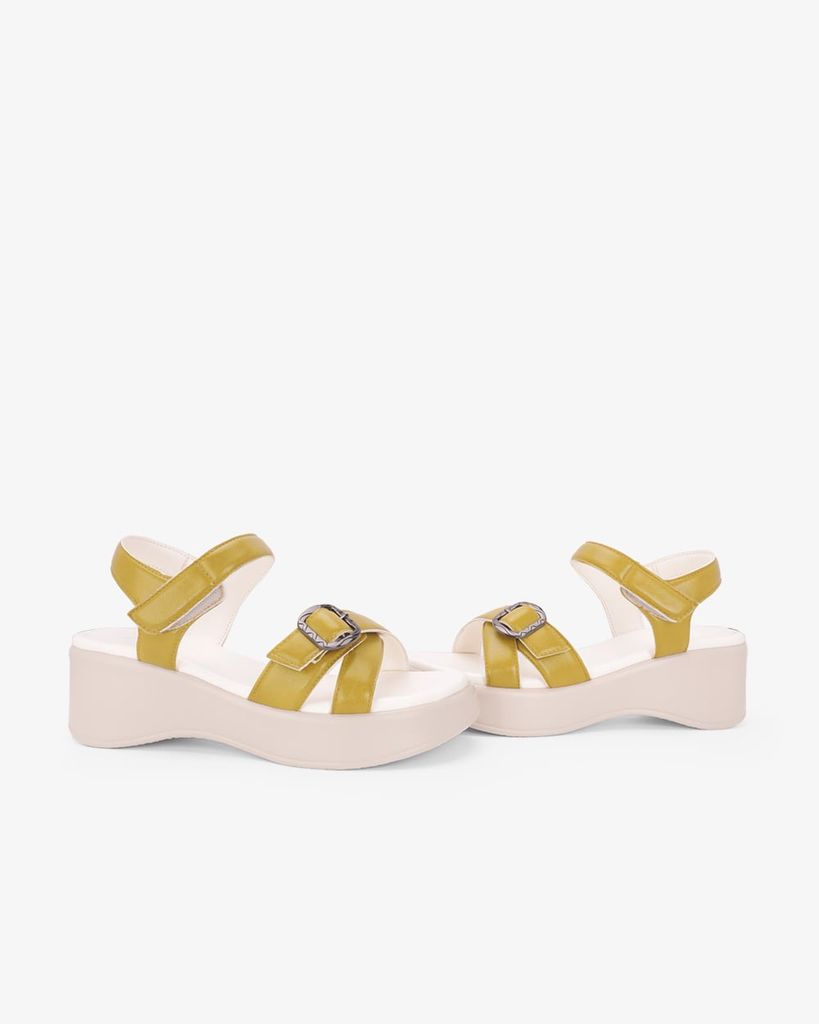 Sandal Đế Xuồng Hạnh Dung Quai Đan Chéo Khóa HD11171AV