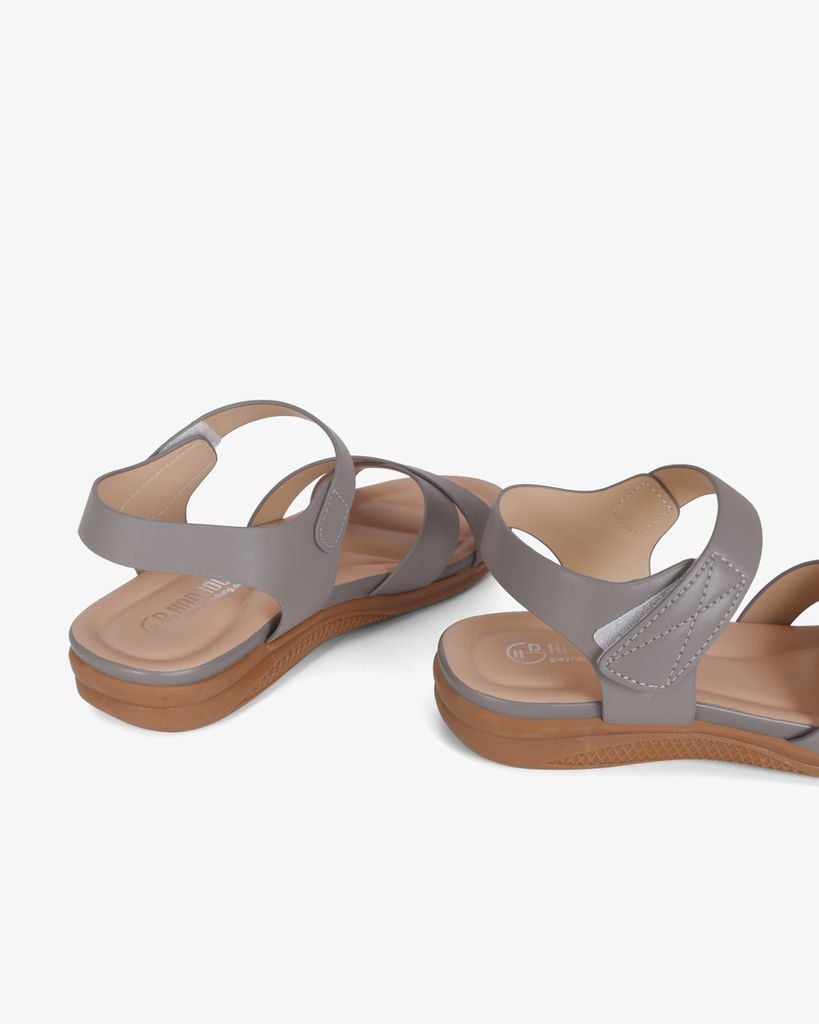 Sandal Xuồng Quai Đắp Chéo Trơn HD0324AC