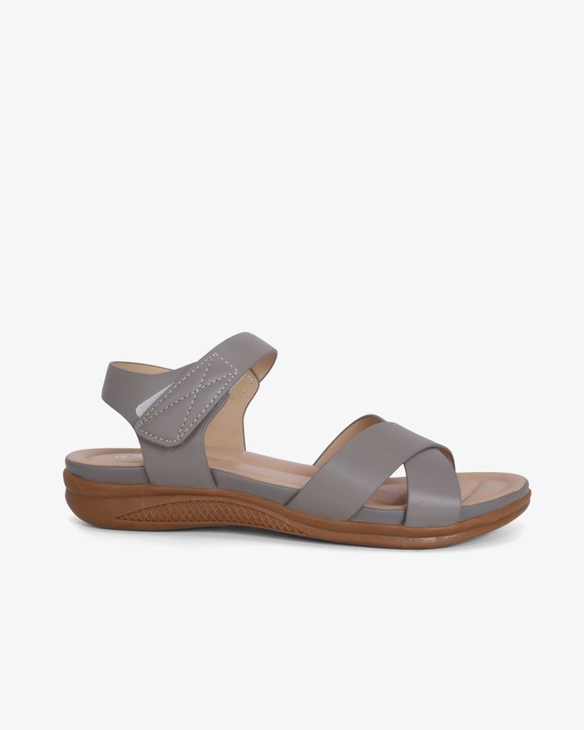 Sandal Xuồng Quai Đắp Chéo Trơn HD0324AC