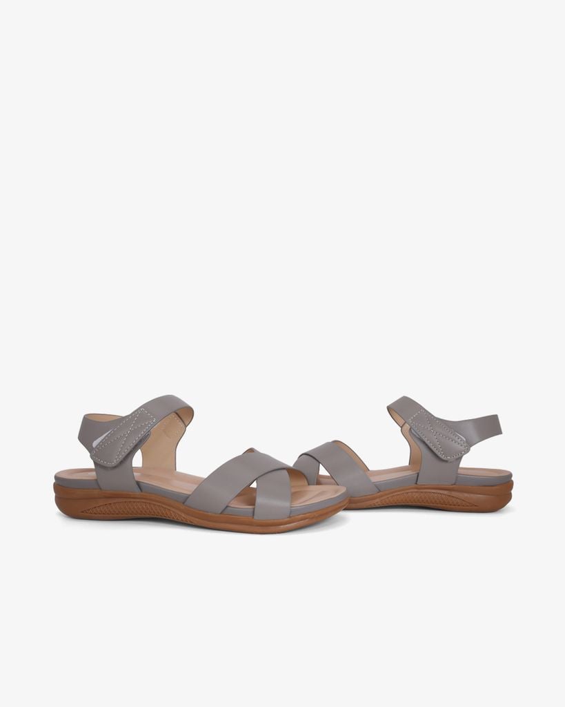 Sandal Xuồng Quai Đắp Chéo Trơn HD0324AC