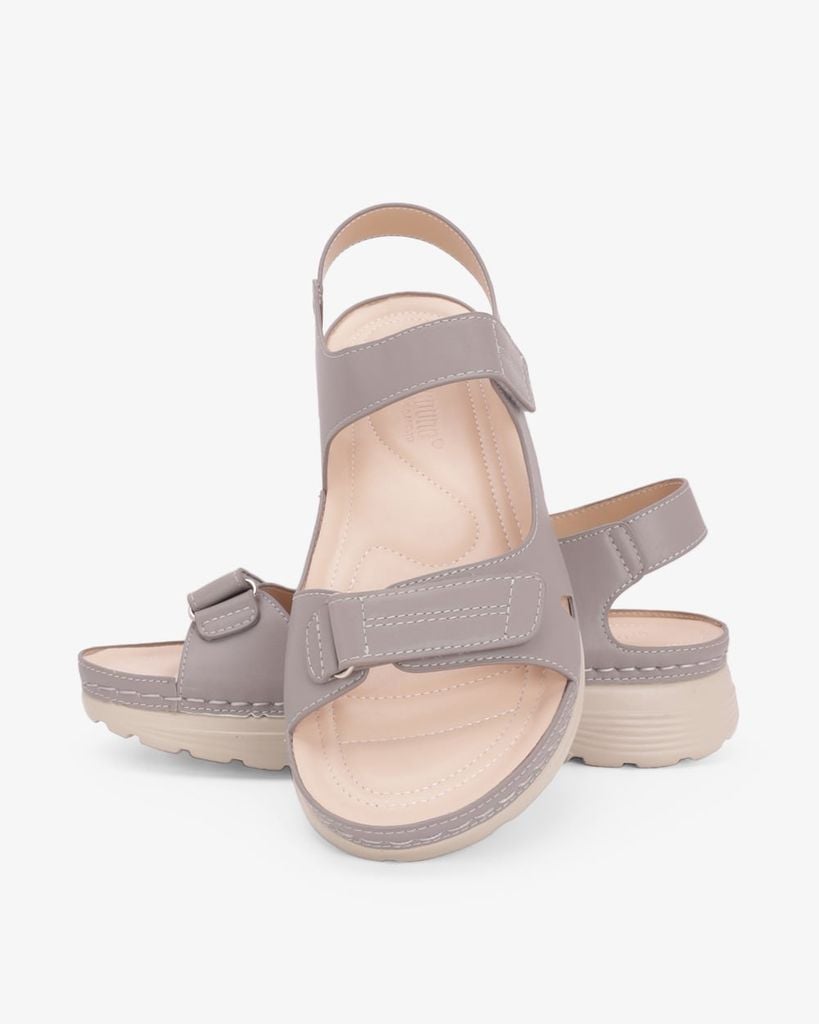 Sandal Đế Xuồng Hạnh Dung Quai Dán Đôi HD0334AC