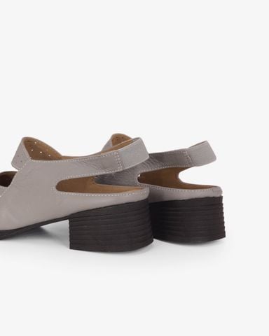 Giày Sandal Cao Gót Hạnh Dung Da Đục Lỗ HD041115AD