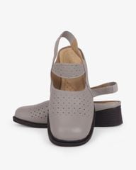 Giày Sandal Cao Gót Hạnh Dung Da Đục Lỗ HD041115AD