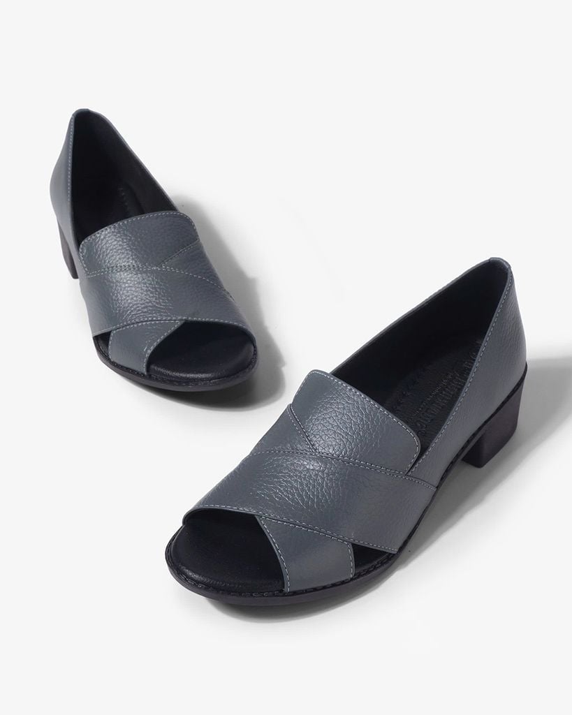 Giày Hở Mũi Hạnh Dung Quai Bản Cách Điệu HD04942AD