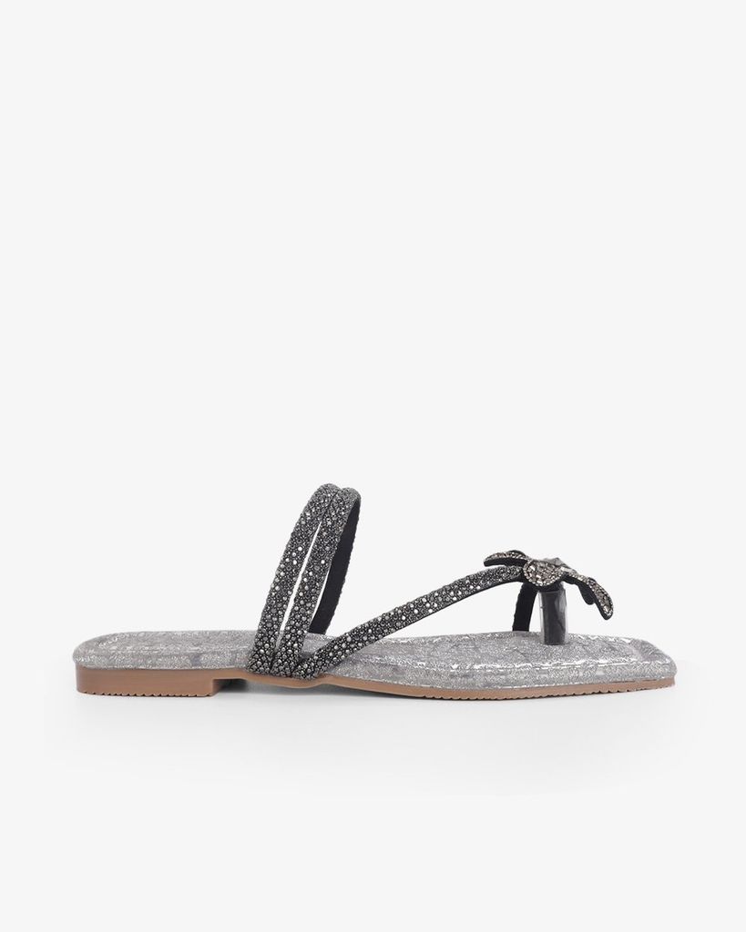 Dép Xẹp Hạnh Dung Quai Xỏ Ngón Hoa Xoàn HD11121AV