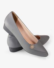 Giày Đế Xuồng Hạnh Dung Đính Hoa Tuyết HD29172AY