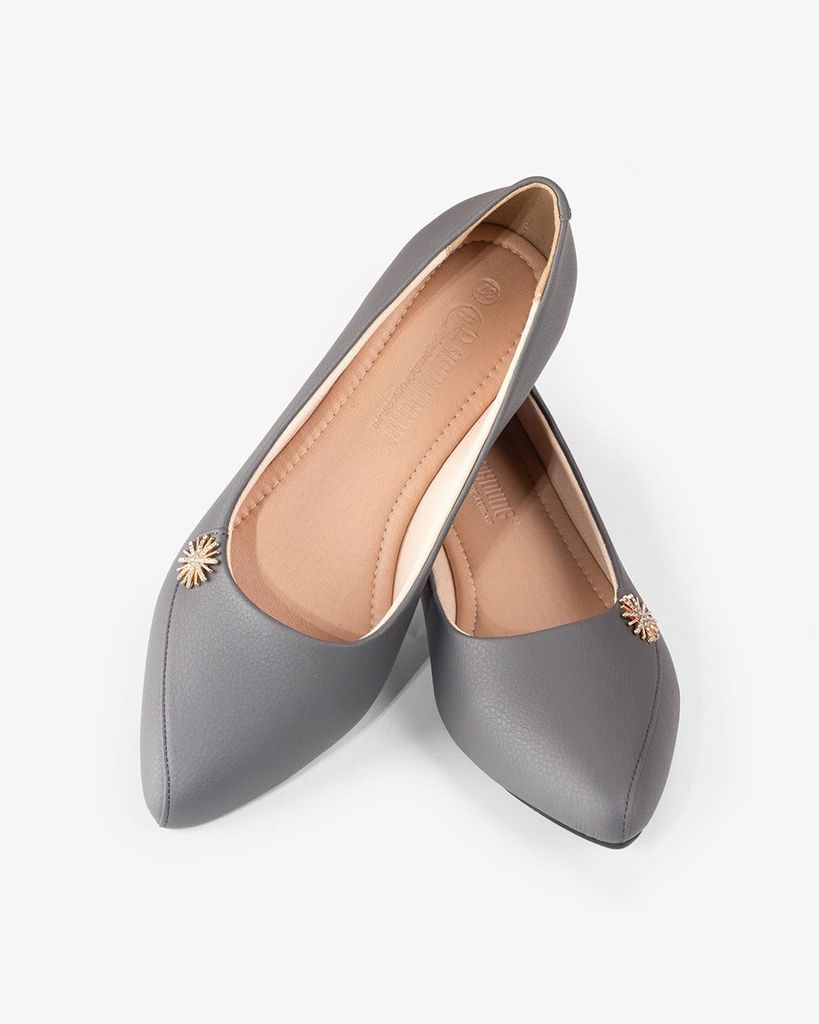 Giày Đế Xuồng Hạnh Dung Đính Hoa Tuyết HD29172AY